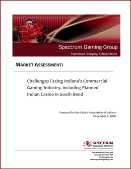 Challenges Facing Indiana's Commercial Gaming Industry