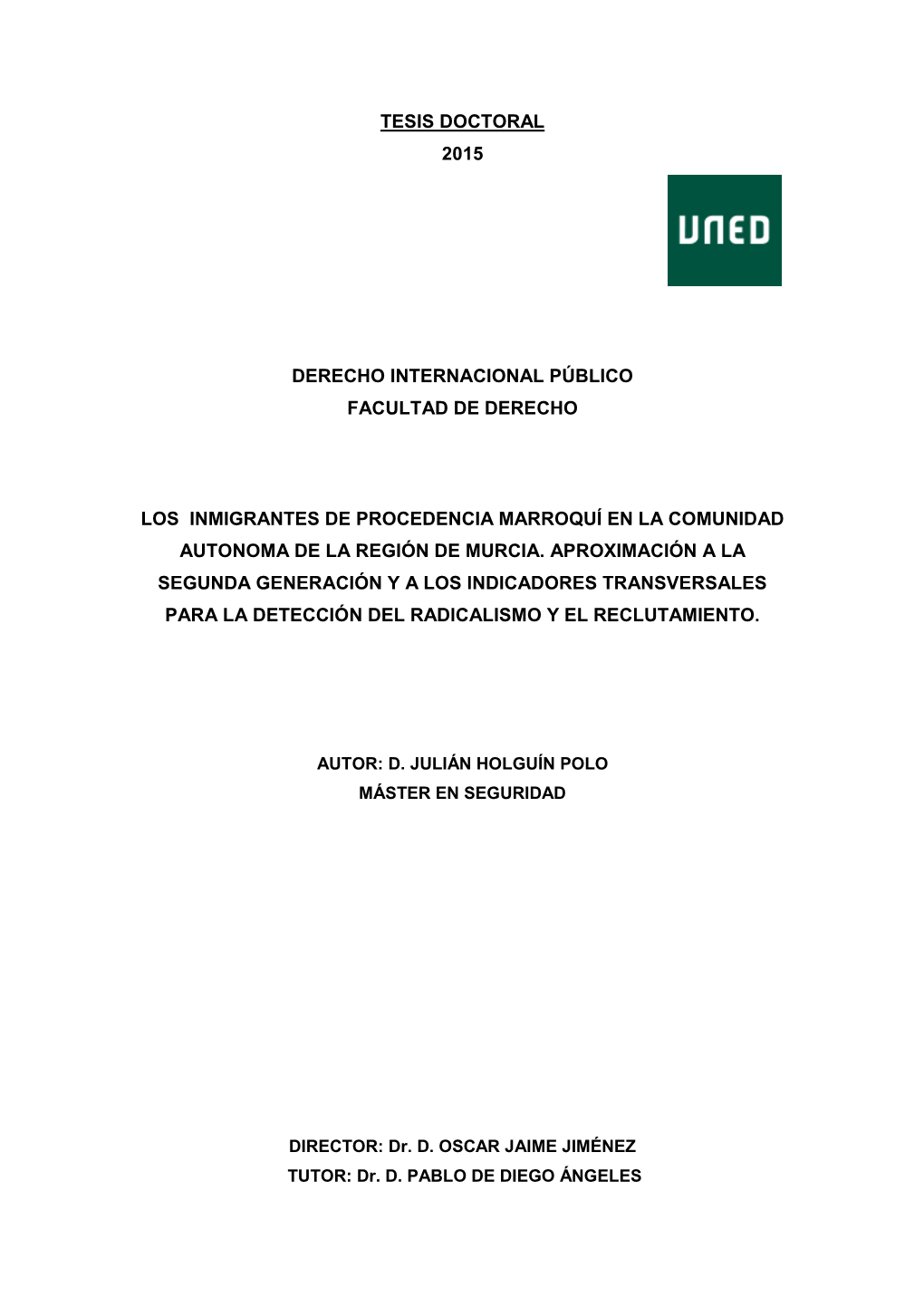 Tesis Doctoral 2015 Derecho Internacional Público