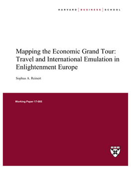 Mapping the Economic Grand Tour: Travel and International Emulation in Enlightenment Europe