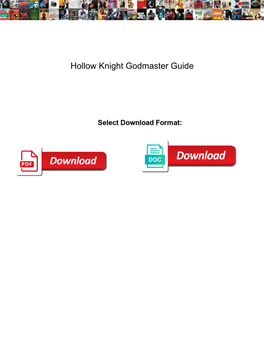 Hollow Knight Godmaster Guide