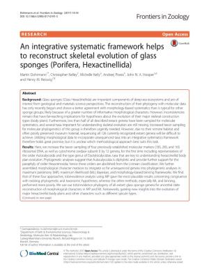 An Integrative Systematic Framework Helps to Reconstruct Skeletal
