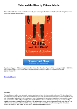 Chike and the River by Chinua Achebe