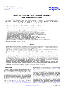 Near-Earth Asteroids Spectroscopic Survey at Isaac Newton Telescope? M