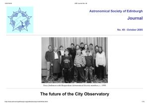 Journal the Future of the City Observatory