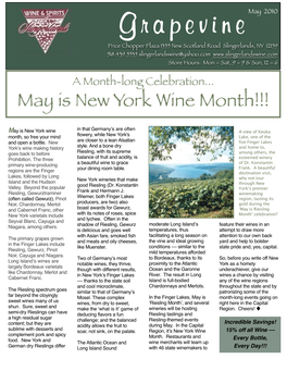 May 2010 May Is New York Wine Month Newsletter Absolute Final
