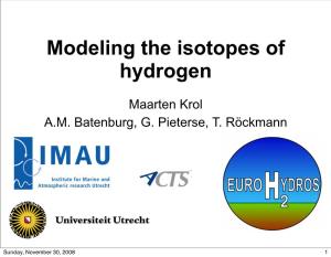 Modeling the Isotopes of Hydrogen