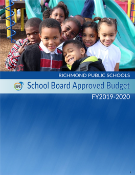 Fy20 School Board Approved Budget with Strategic Plan