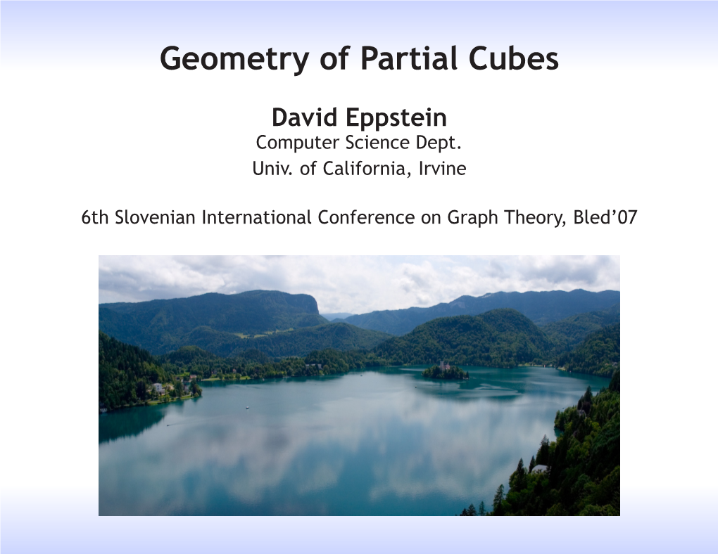 Geometry of Partial Cubes