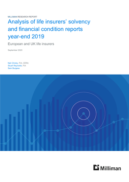 UK Europe Life SFCR Report 2019