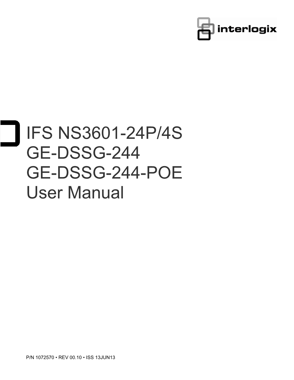 (GE-DSSG-244 & NS3601-24P/4S) User