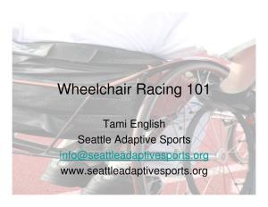 Wheelchair Racing 101