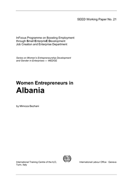 Women Entrepreneurs in Albania