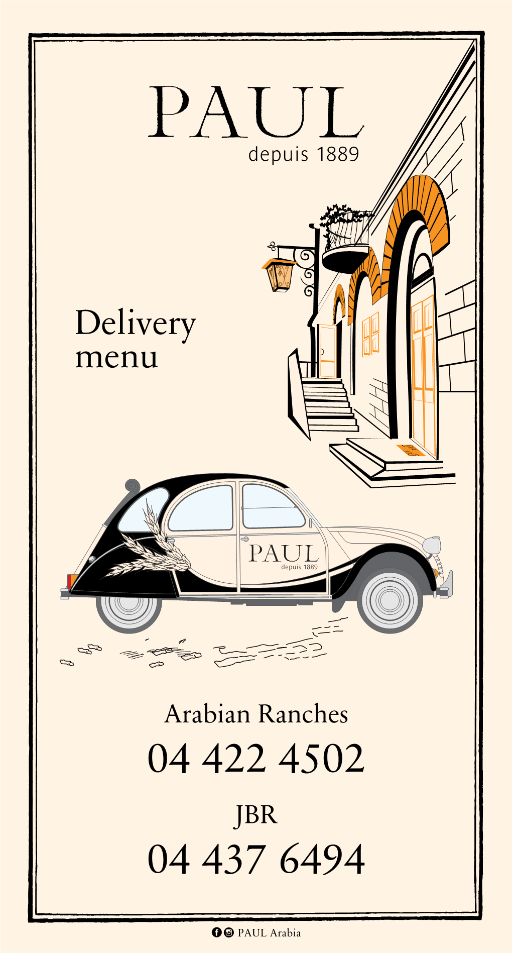 Delivery Menu