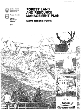 Sierra National Forest Land and Resource Management Plan