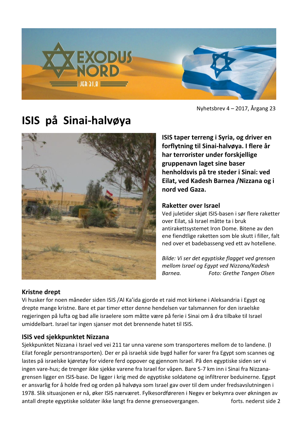 ISIS På Sinai-Halvøya ISIS Taper Terreng I Syria, Og Driver En Forflytning Til Sinai-Halvøya