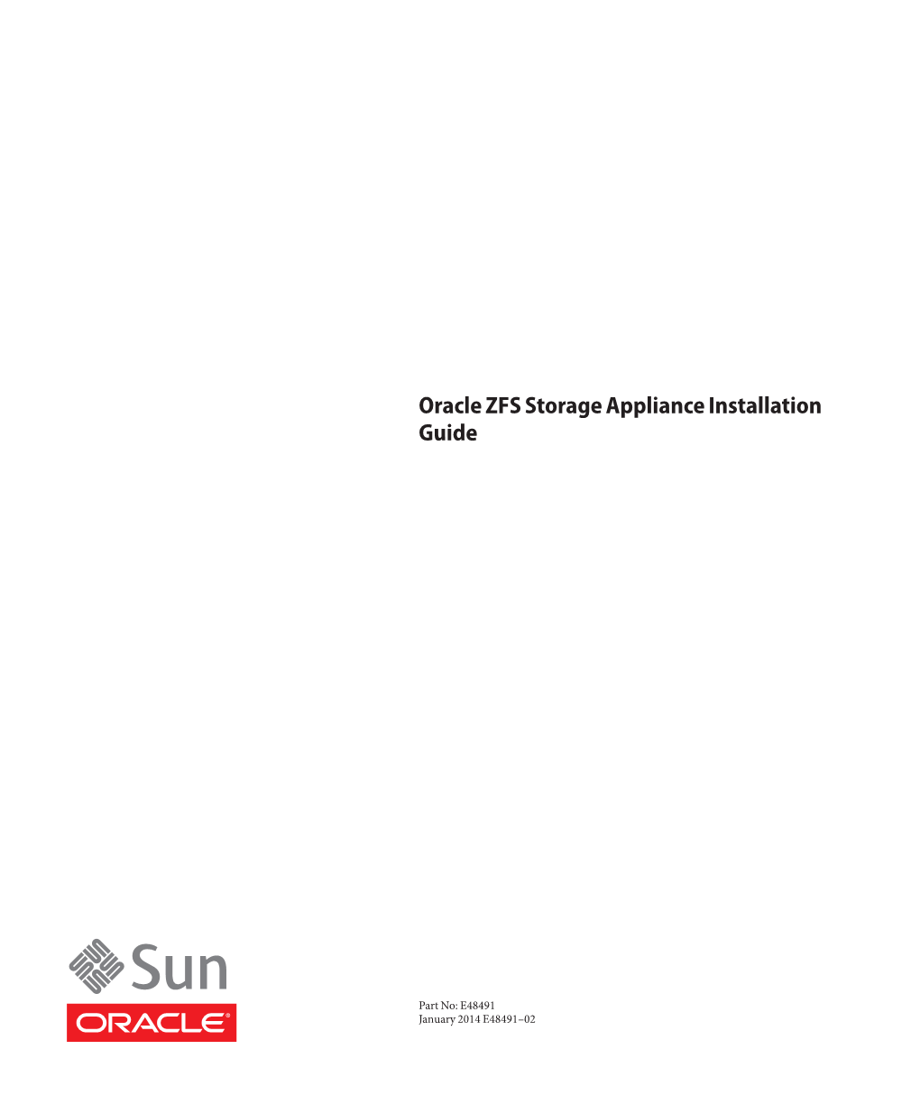 Oracle ZFS Storage Appliance Installation Guide