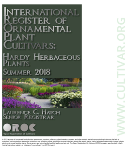 Hardy Herbaceous Perennials, Tropical Interior Plants, and Annual Bedding Plants