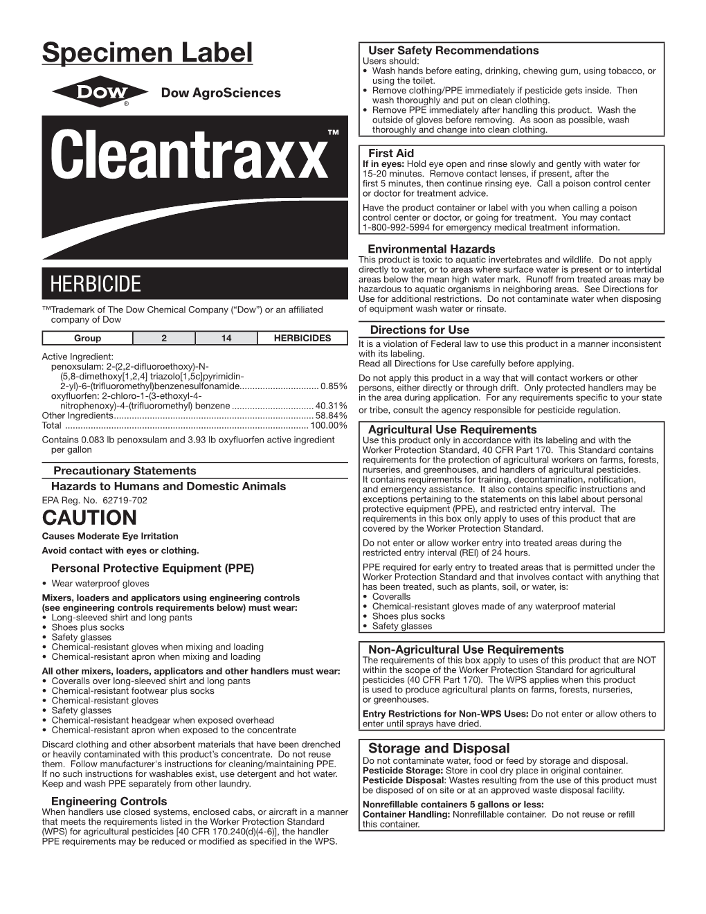 Cleantraxx Label