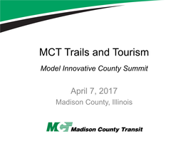 MCT Trails and Tourism Model Innovative County Summit