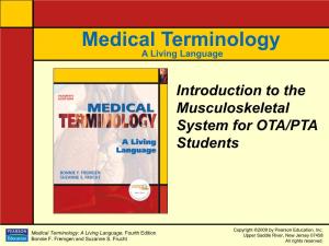 Medical Terminology a Living Language