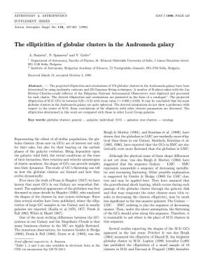The Ellipticities of Globular Clusters in the Andromeda Galaxy