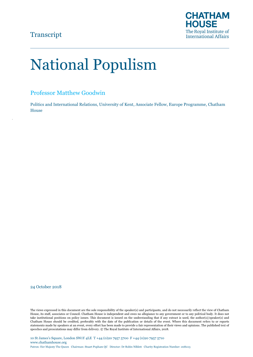 National Populism