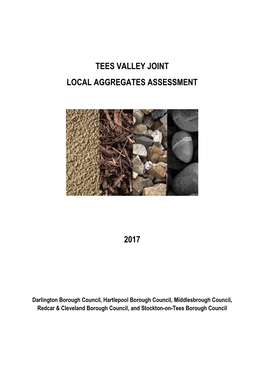 Tees Valley Joint Local Aggregates Assessment
