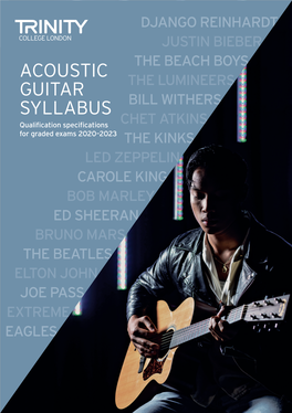 Acoustic Guitar Syllabus 2020–2023 Or the Plectrum Guitar Section of the Guitar Syllabus 2016–2019, but Not a Mixture of Both