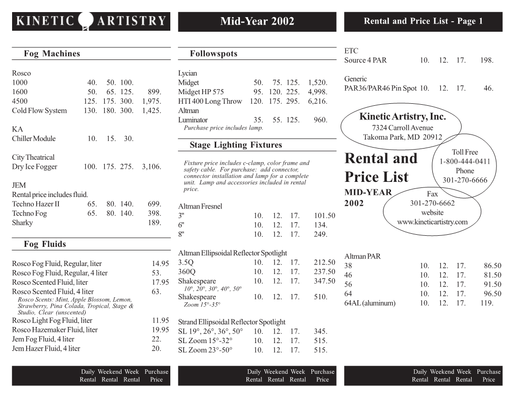 052102 Rental Price