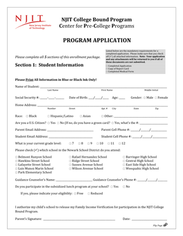 Program Application