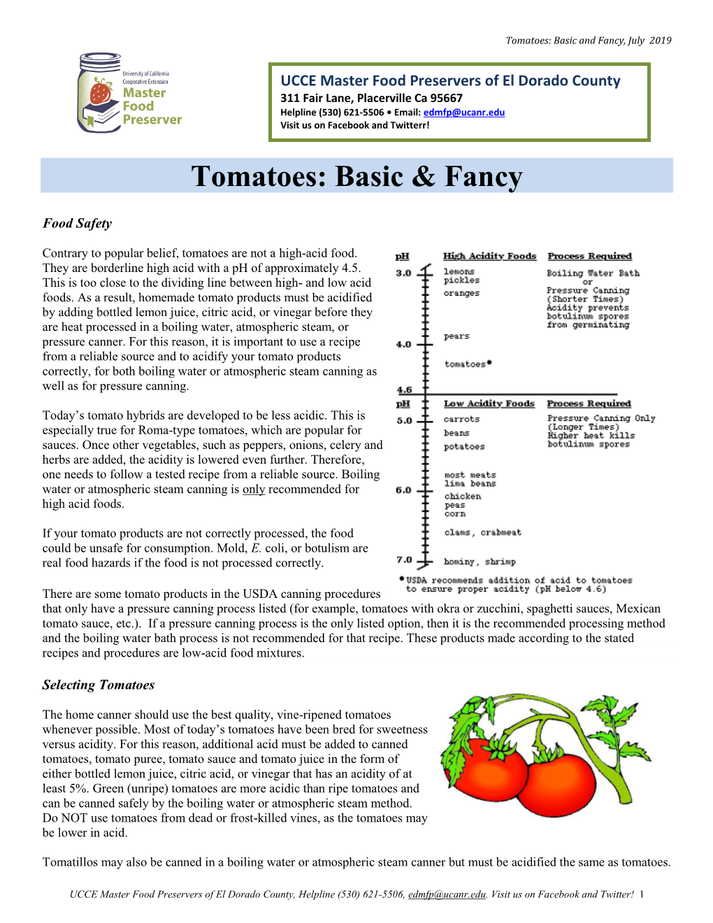 Tomatoes: Basic & Fancy