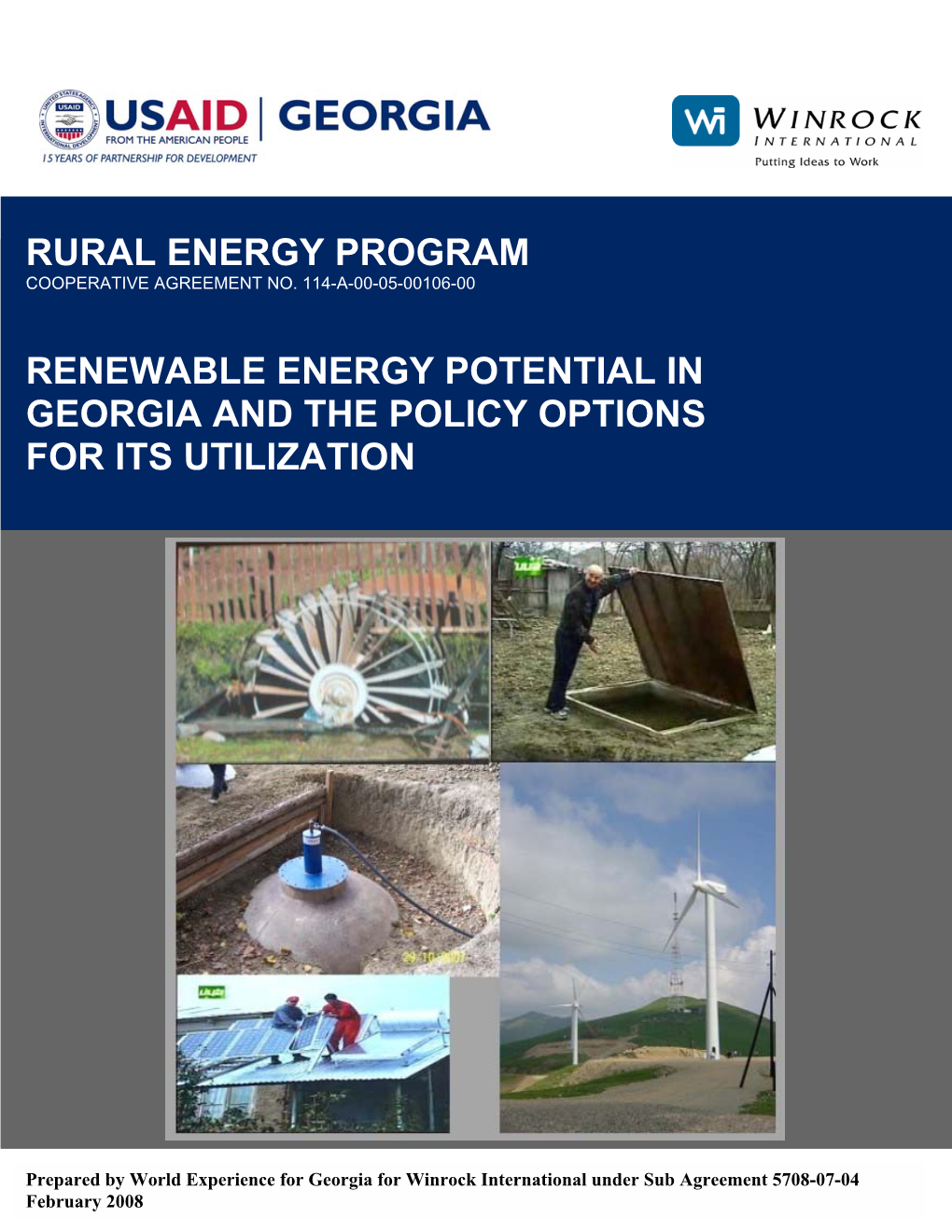 17 December 2012 Renewable Energy Potential in Georgia and The