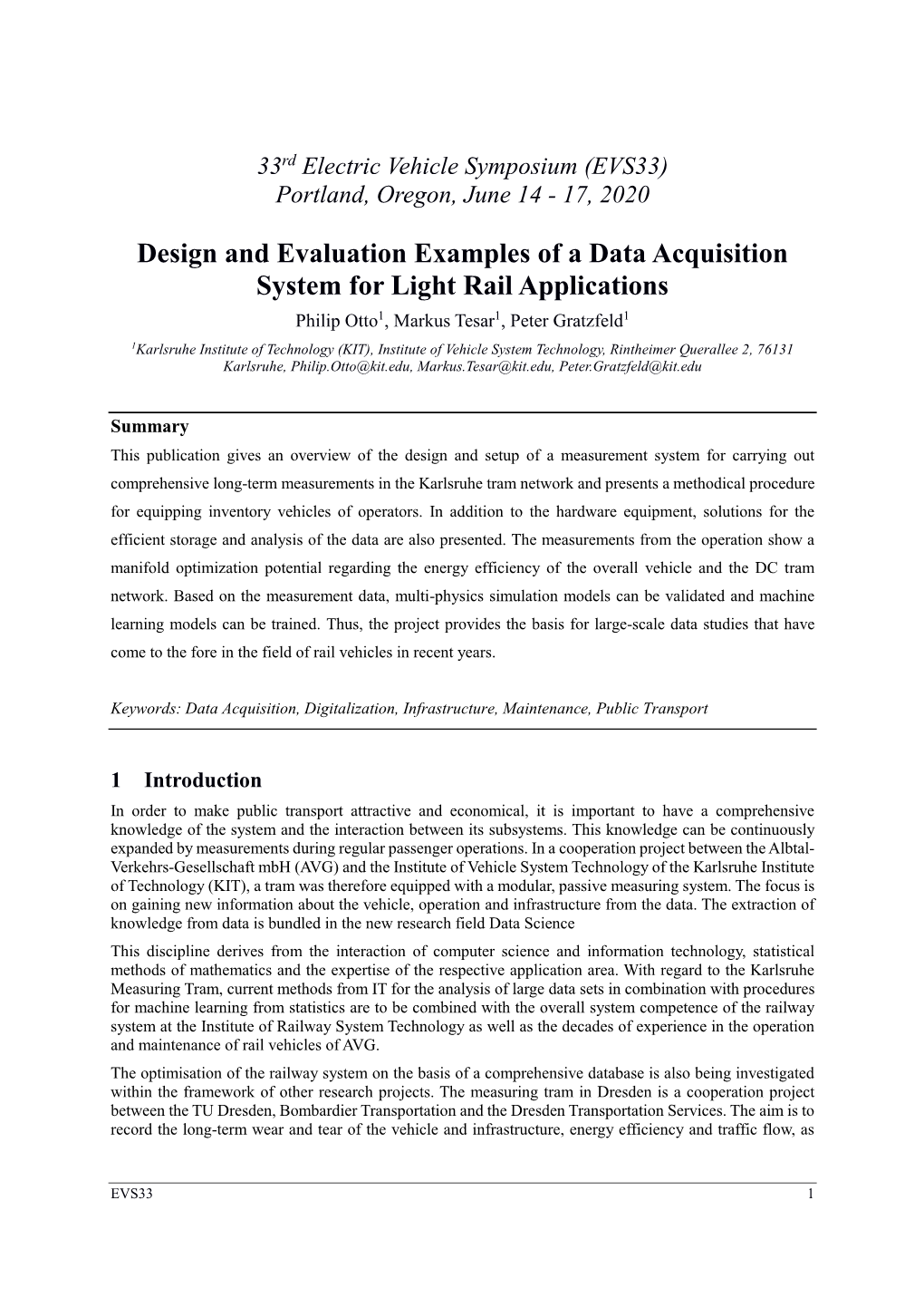 Design and Evaluation Examples of a Data Acquisition System for Light