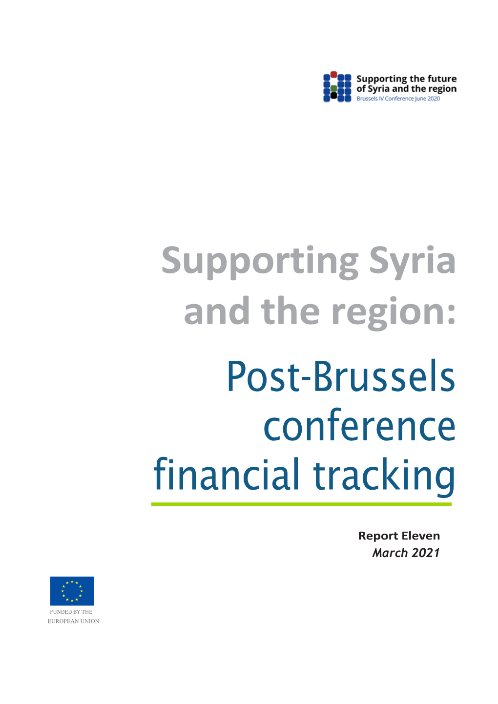 Post-Brussels Conference Financial Tracking