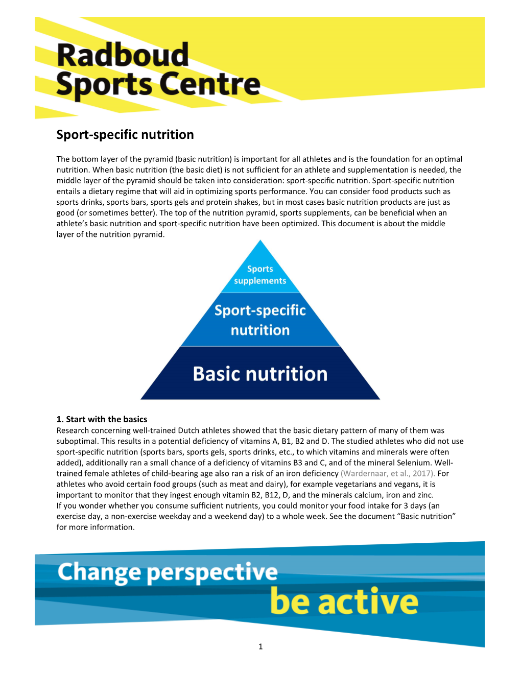 Sport-Specific Nutrition