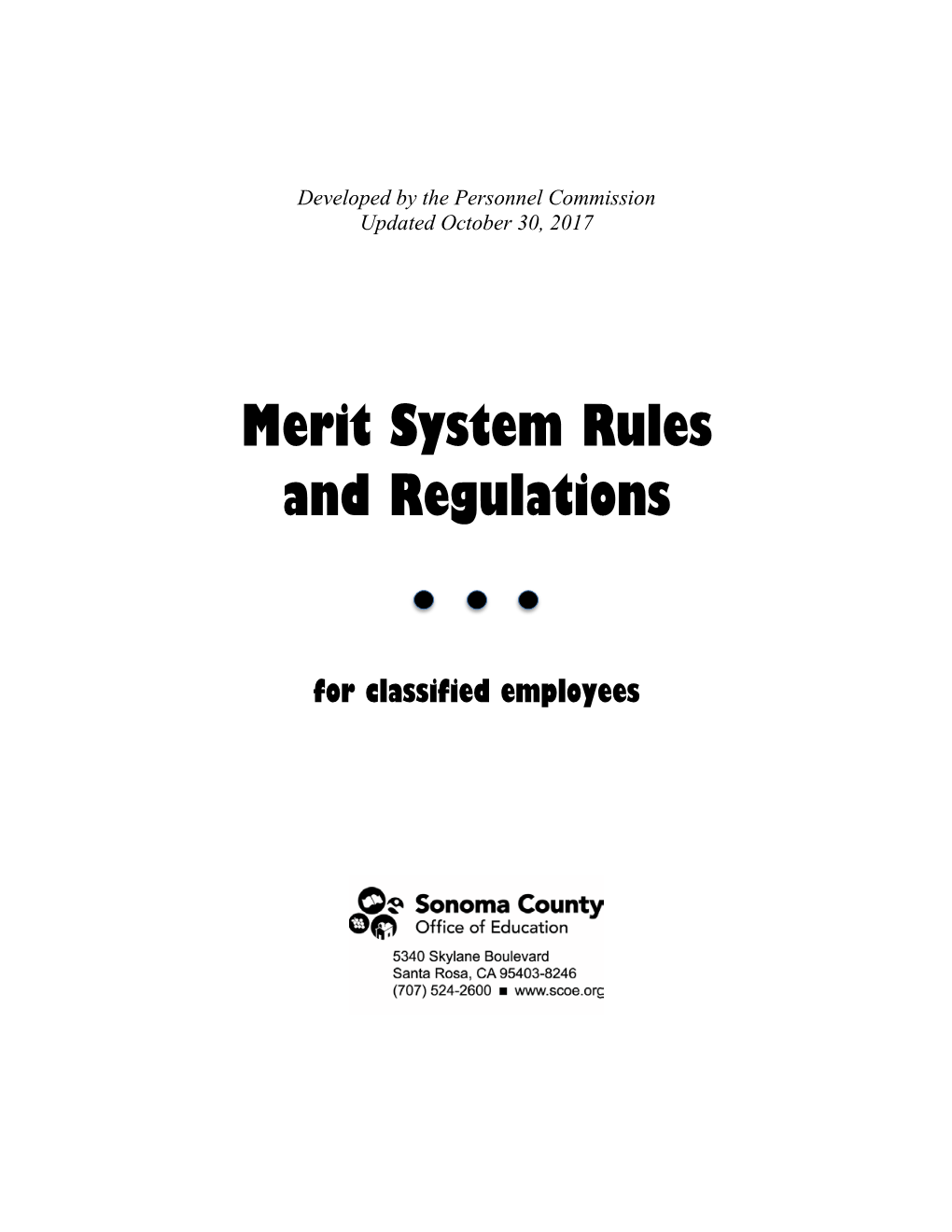 Merit System Rules and Regulations