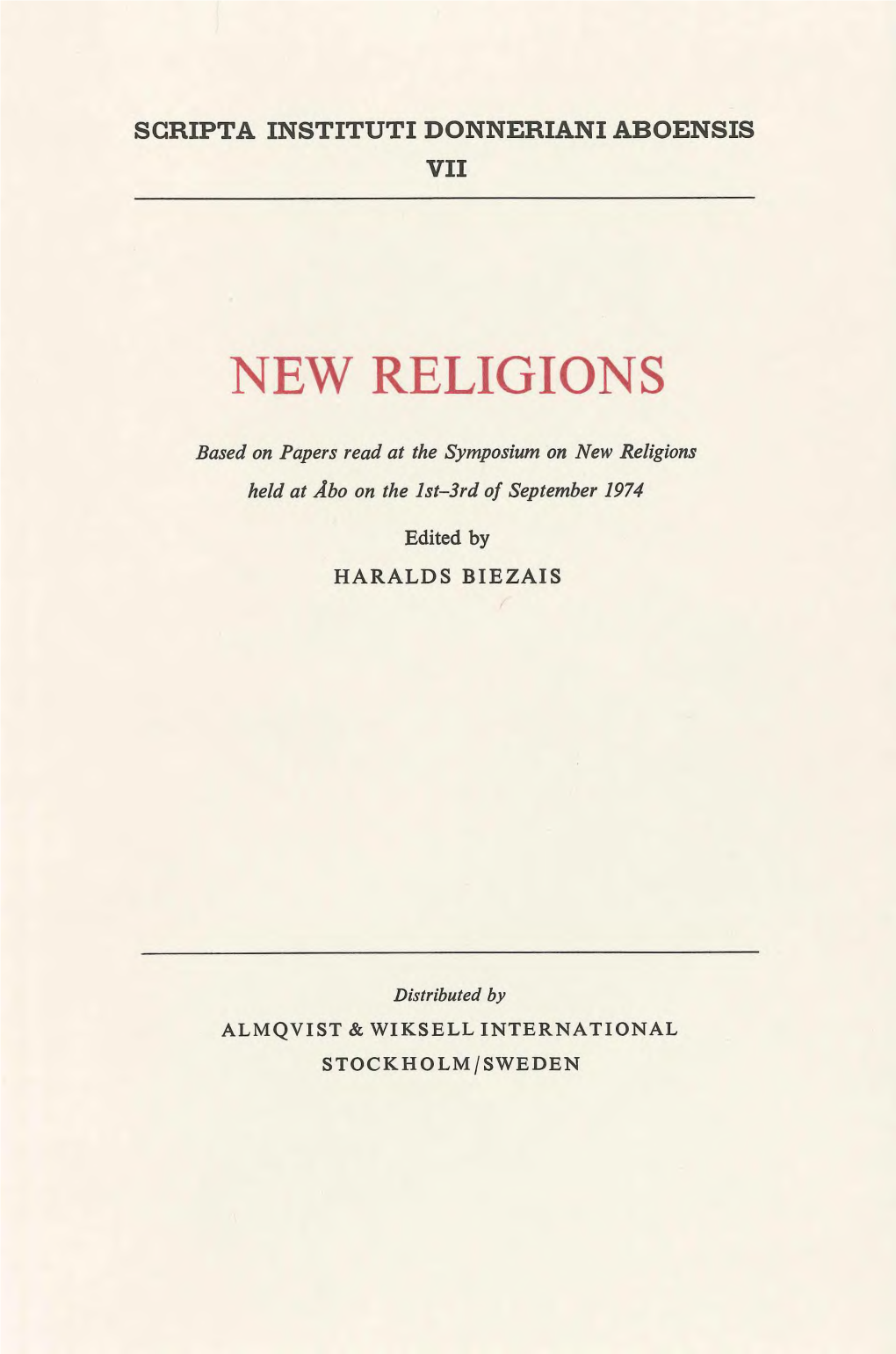 New Religions