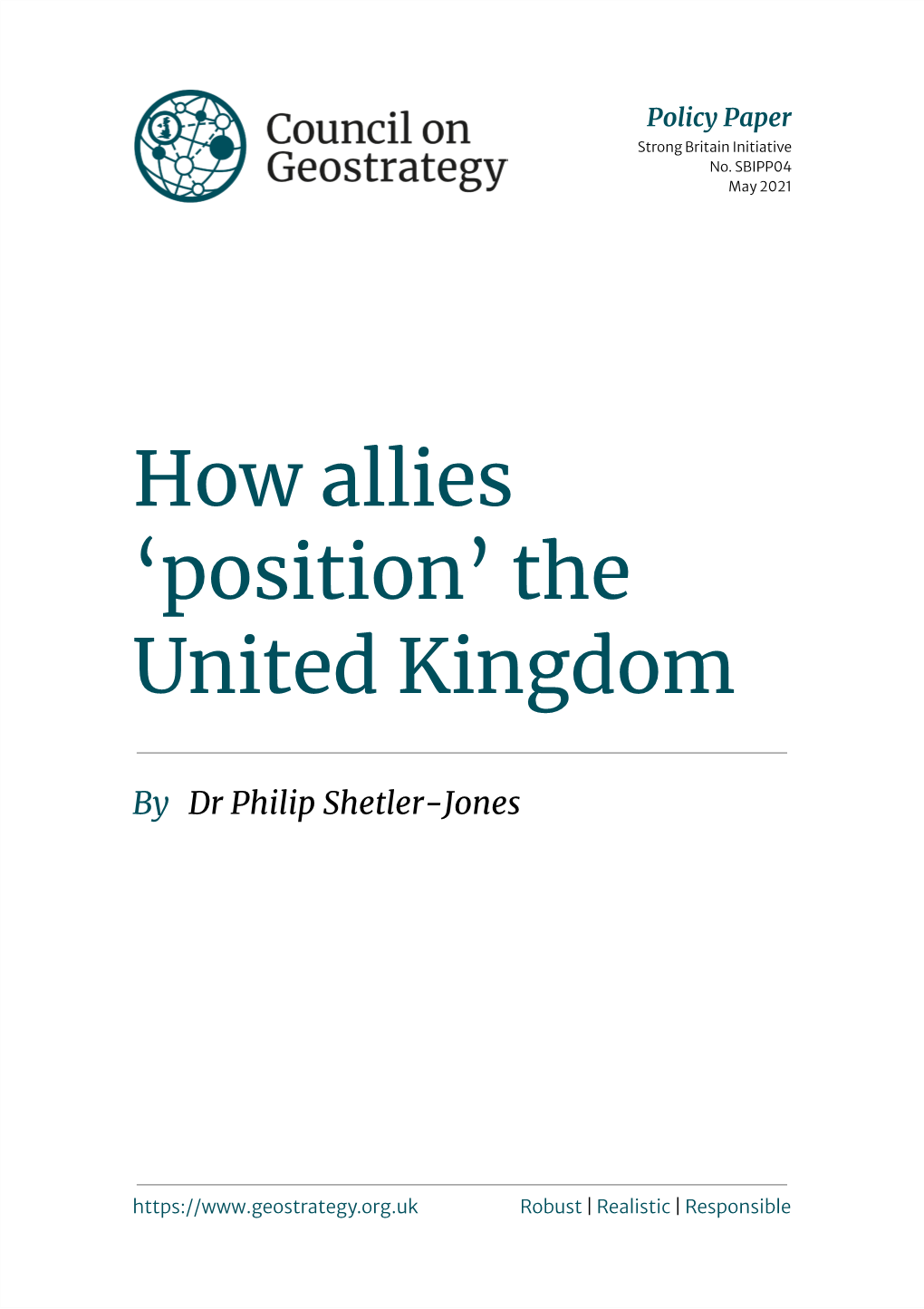 How Allies 'Position' the United Kingdom