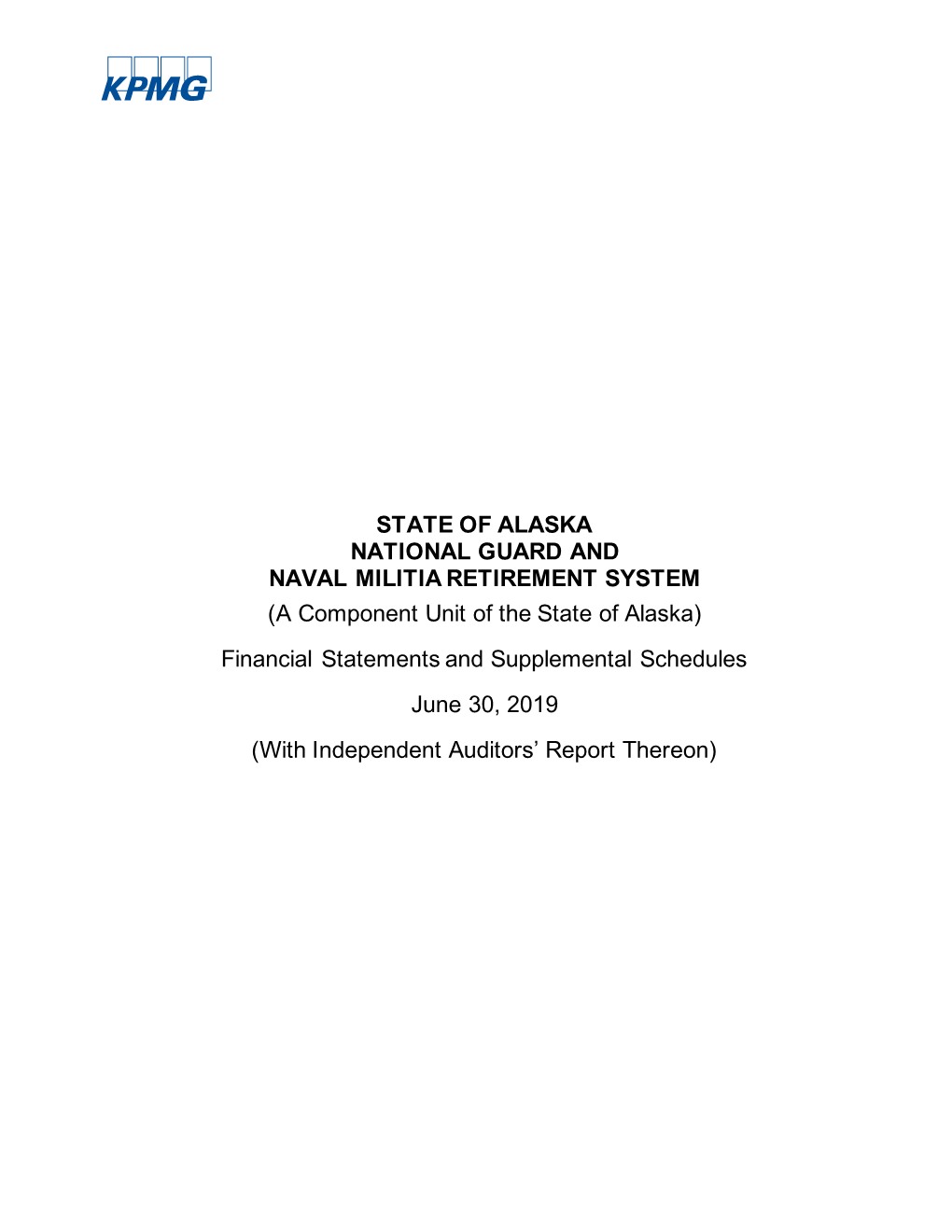 2019 Financial Statements and Supplemental Schedules [PDF 194K]