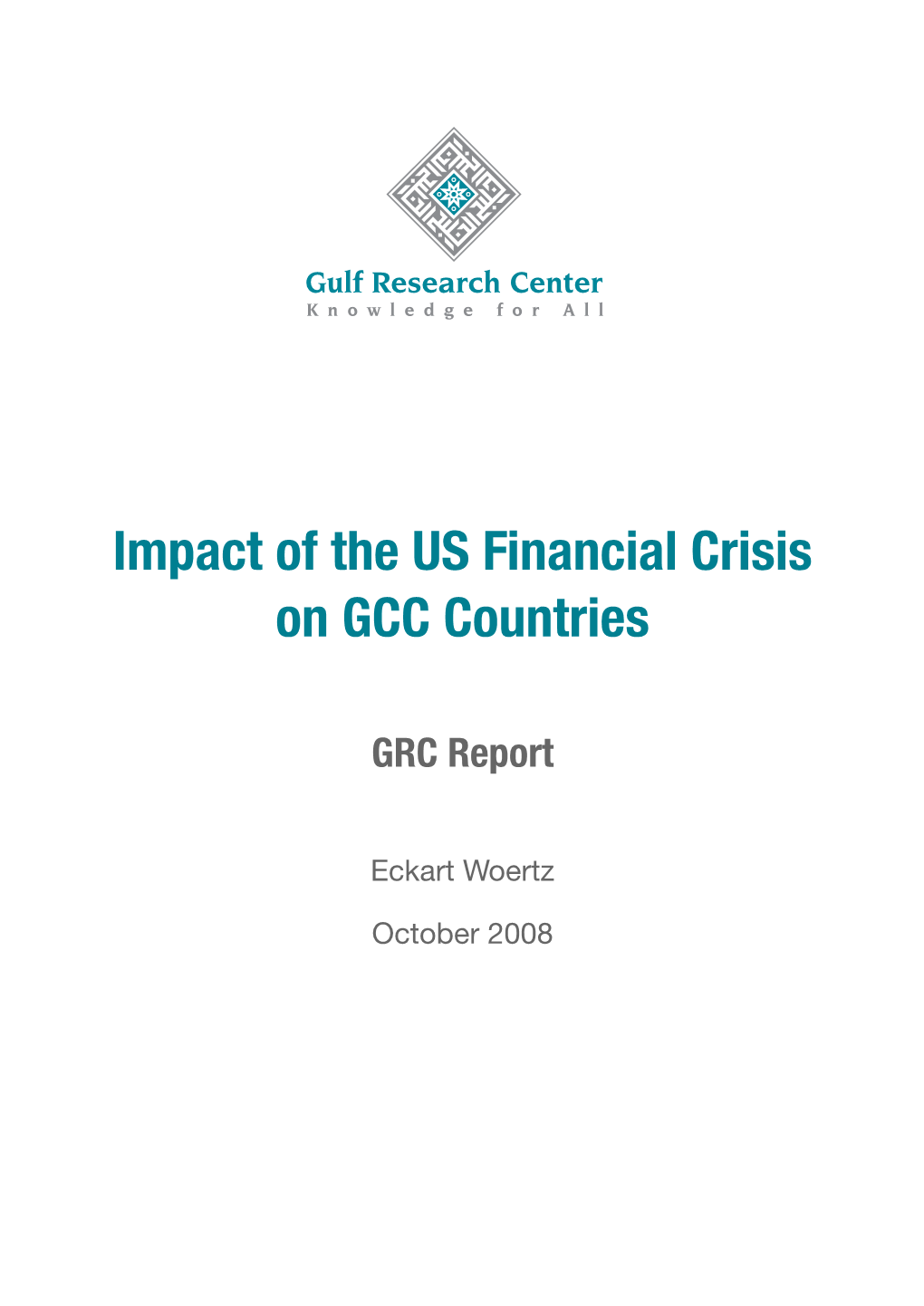 Impact of the US Financial Crisis on GCC Countries