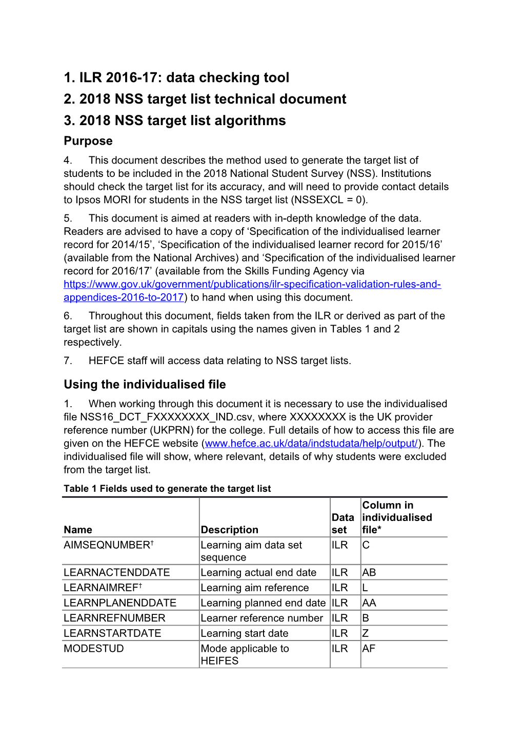 ILR 2016-17: Data Checking Tool