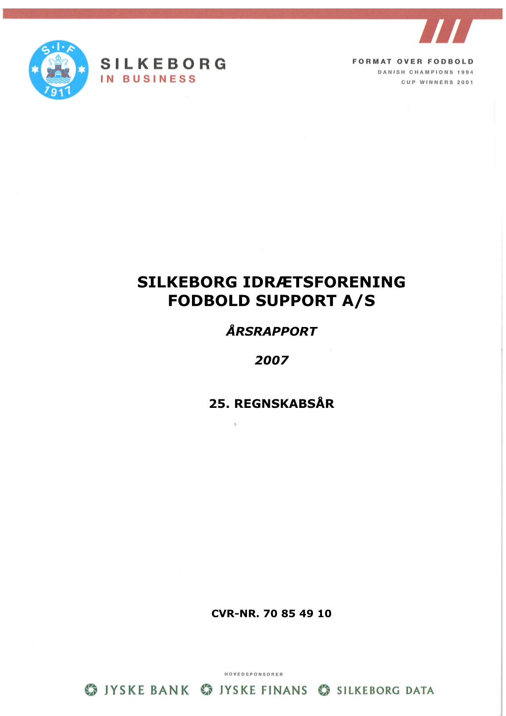 Silkeborg Idrætsforening Fodbold Support A/S