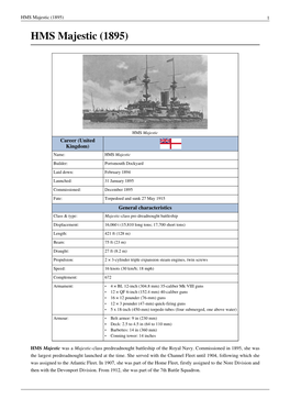 HMS Majestic (1895) 1 HMS Majestic (1895)