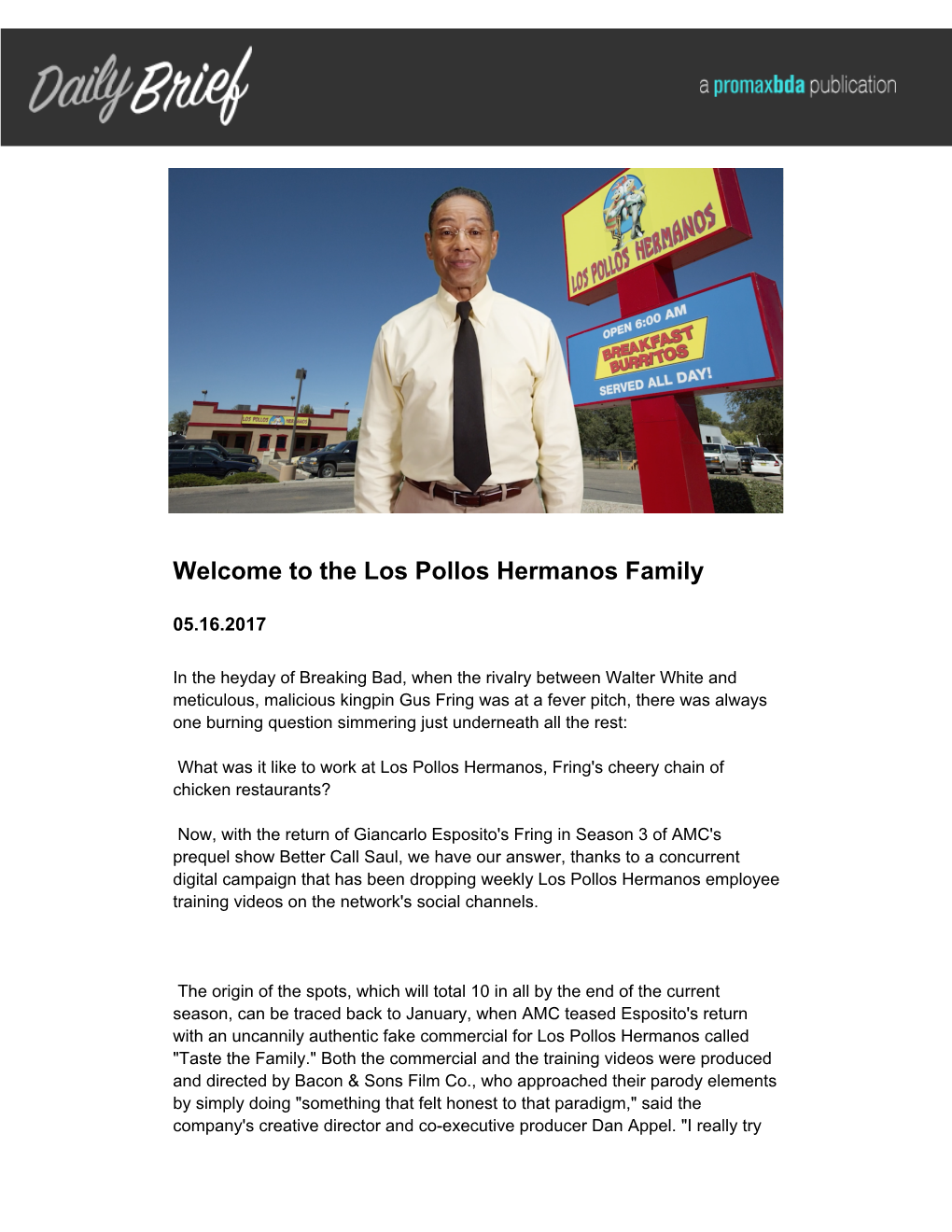 The Los Pollos Hermanos Family