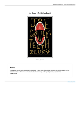 Read PDF // Joe Gould S Teeth (Hardback)