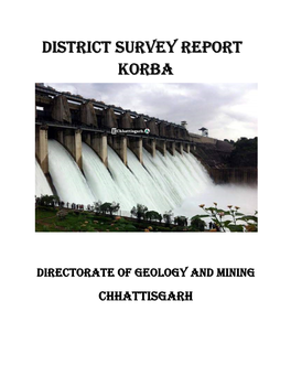 District Survey Report Korba