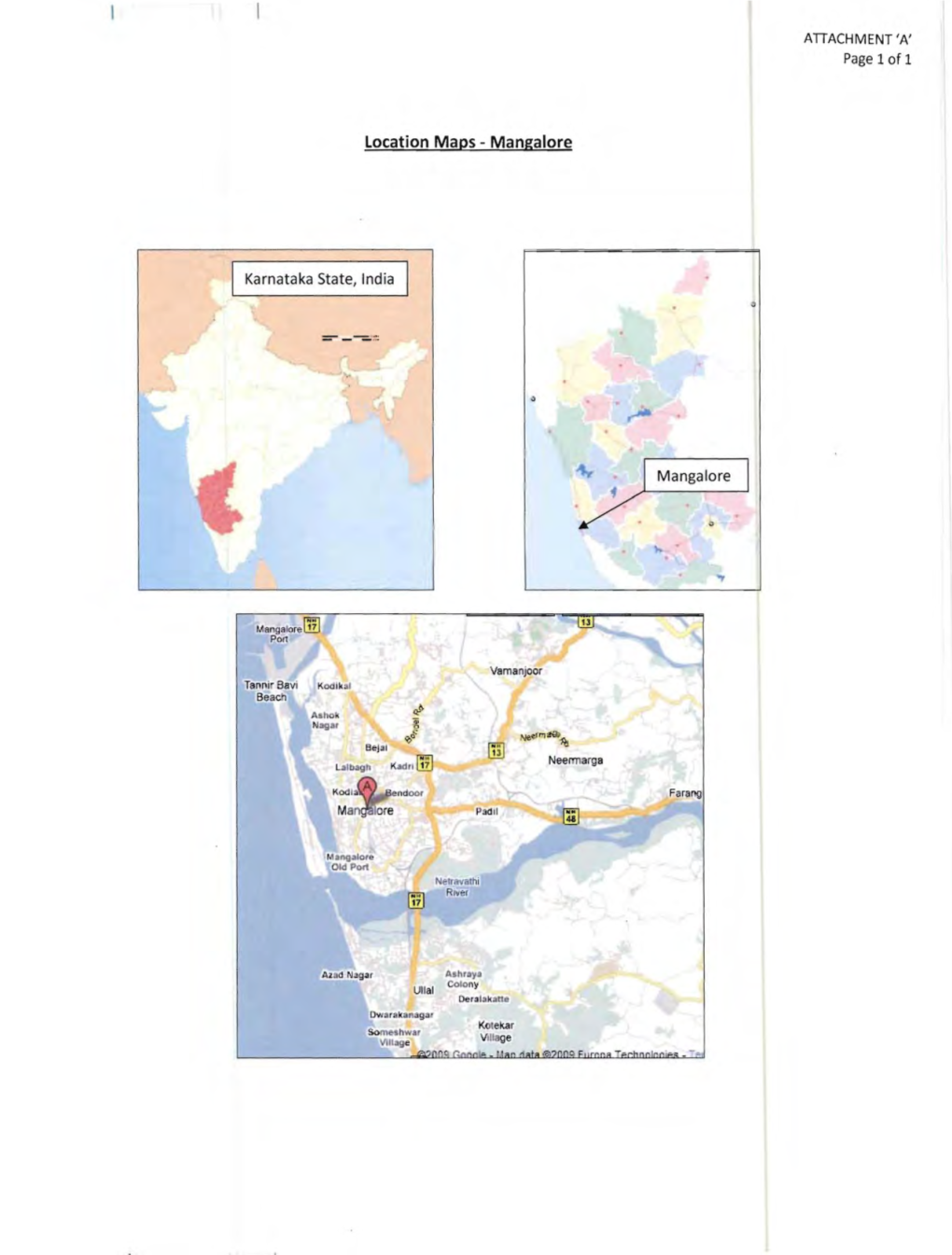 Location Maps - Mangalore