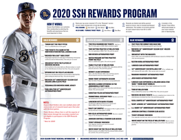 2020 Ssh Rewards Program