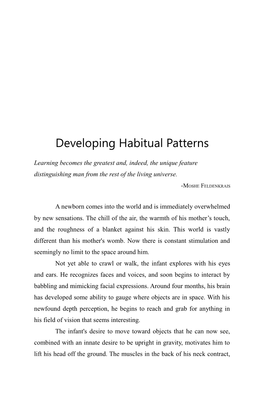 Developing Habitual Patterns