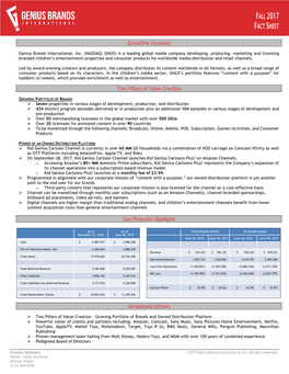 Fall 2017 Fact Sheet